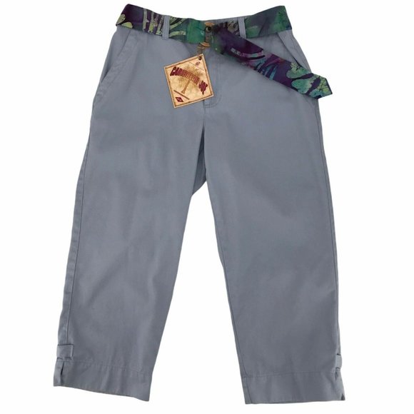 Caribbean Joe Blue Ankle Cropped Pants - Picture 1 of 7